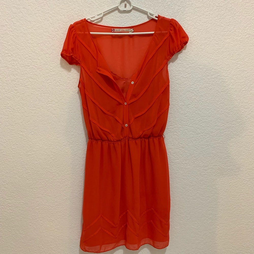 Chelsea & Violet - Coral dress